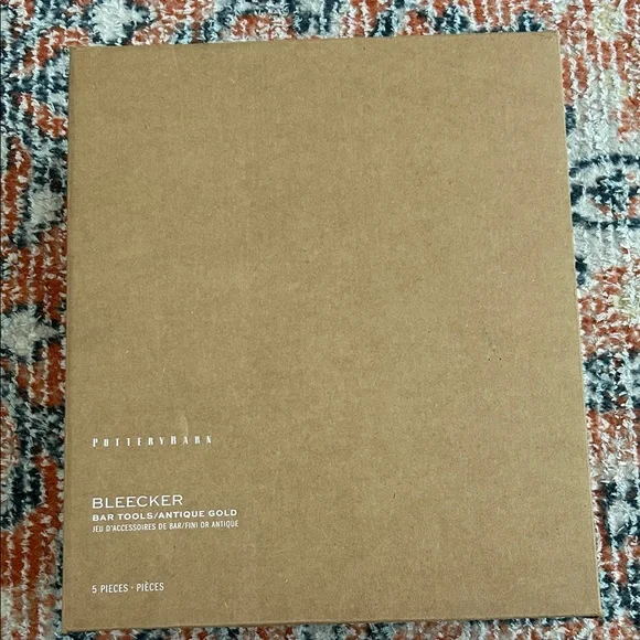 Brand New Pottery Barn Bleecker 5-Piece Bar Tool Set - Picture 2 of 2